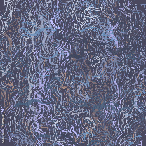 Funny horizontal background of chaotic wavy lines. Multi colored patterns.