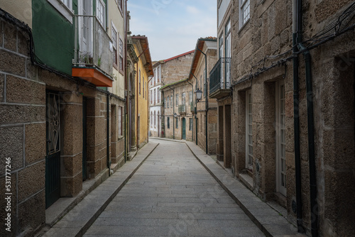Medieval Santa Maria Street - city oldest street - Guimaraes, Portugal