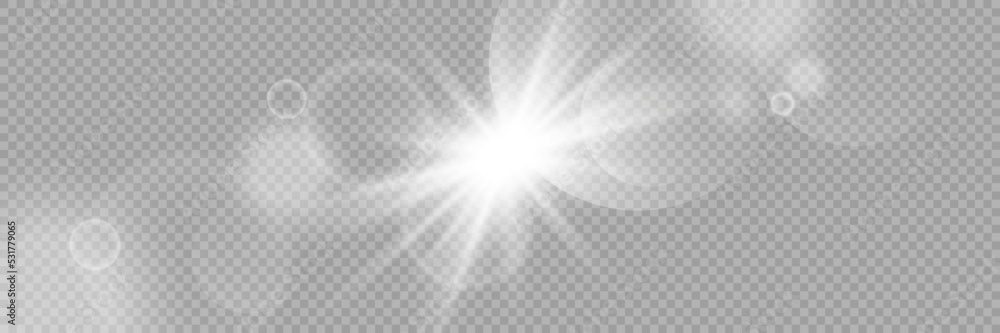 Shining sun flare, lens flare vector illustration. Vector transparent sun light, lens flare special effect. Shining sun flare, lens flare vector illustration. Vector transparent sun light, lens flare special effect.