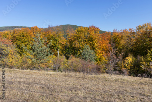 Amazing Autumn Landscape of Erul mountain, Bulgaria