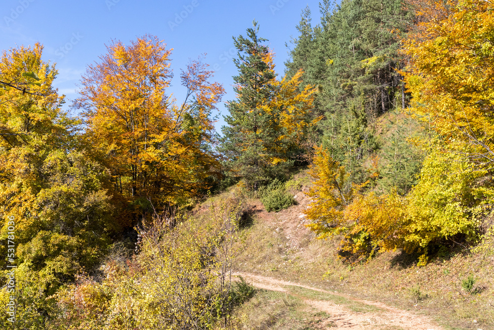 Amazing Autumn Landscape of Erul mountain, Bulgaria Amazing Autumn Landscape of Erul mountain, Bulgaria