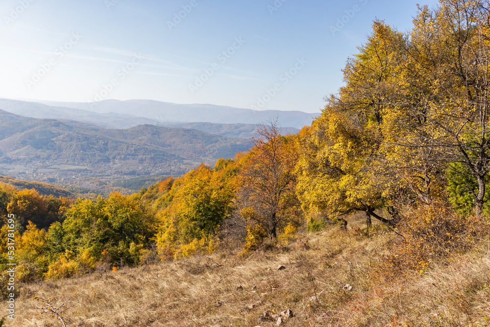 Amazing Autumn Landscape of Erul mountain, Bulgaria