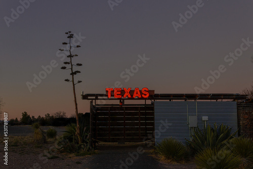 Evening in Marfa Texas photo
