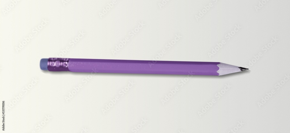 Purple school pastel pencil on the desk Purple school pastel pencil on the desk