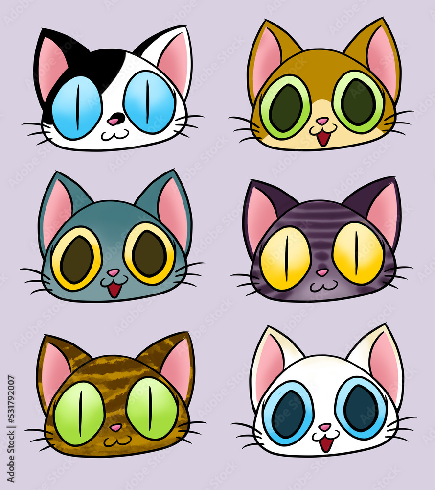 Cute cats collection - Kawaii neko no kao Cute cats collection - Kawaii neko no kao