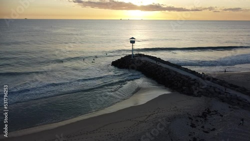 sunset on the beach