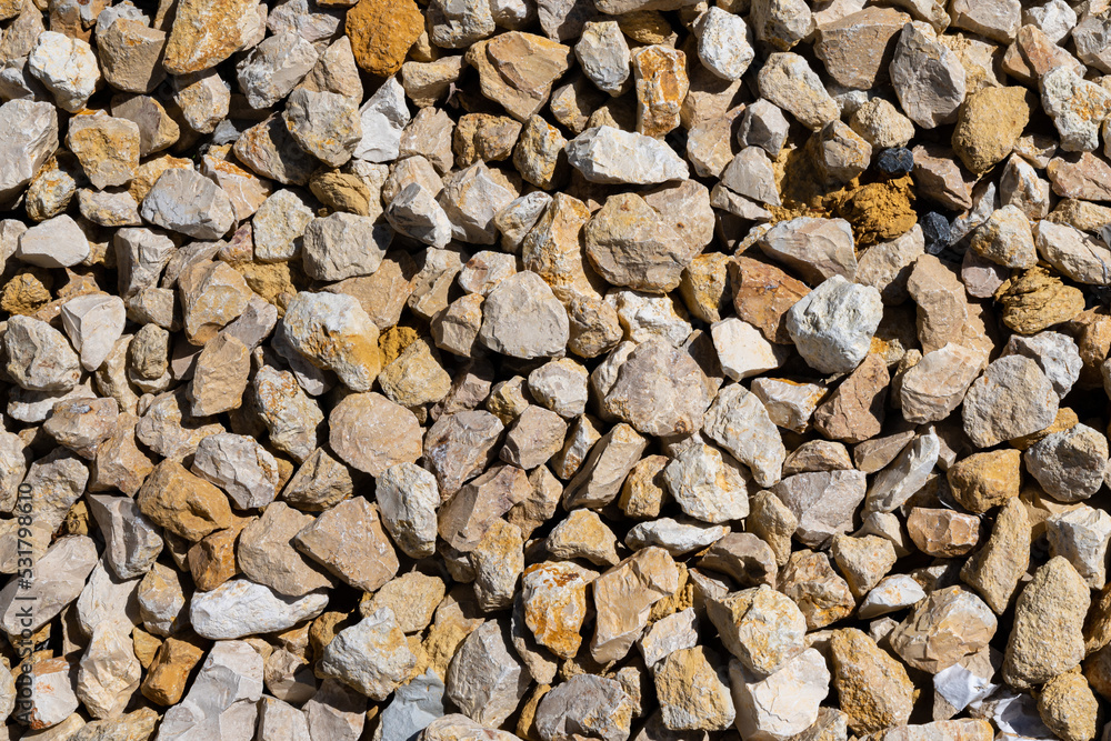 Gray gravel texture background beside the house. Gray gravel texture background beside the house.