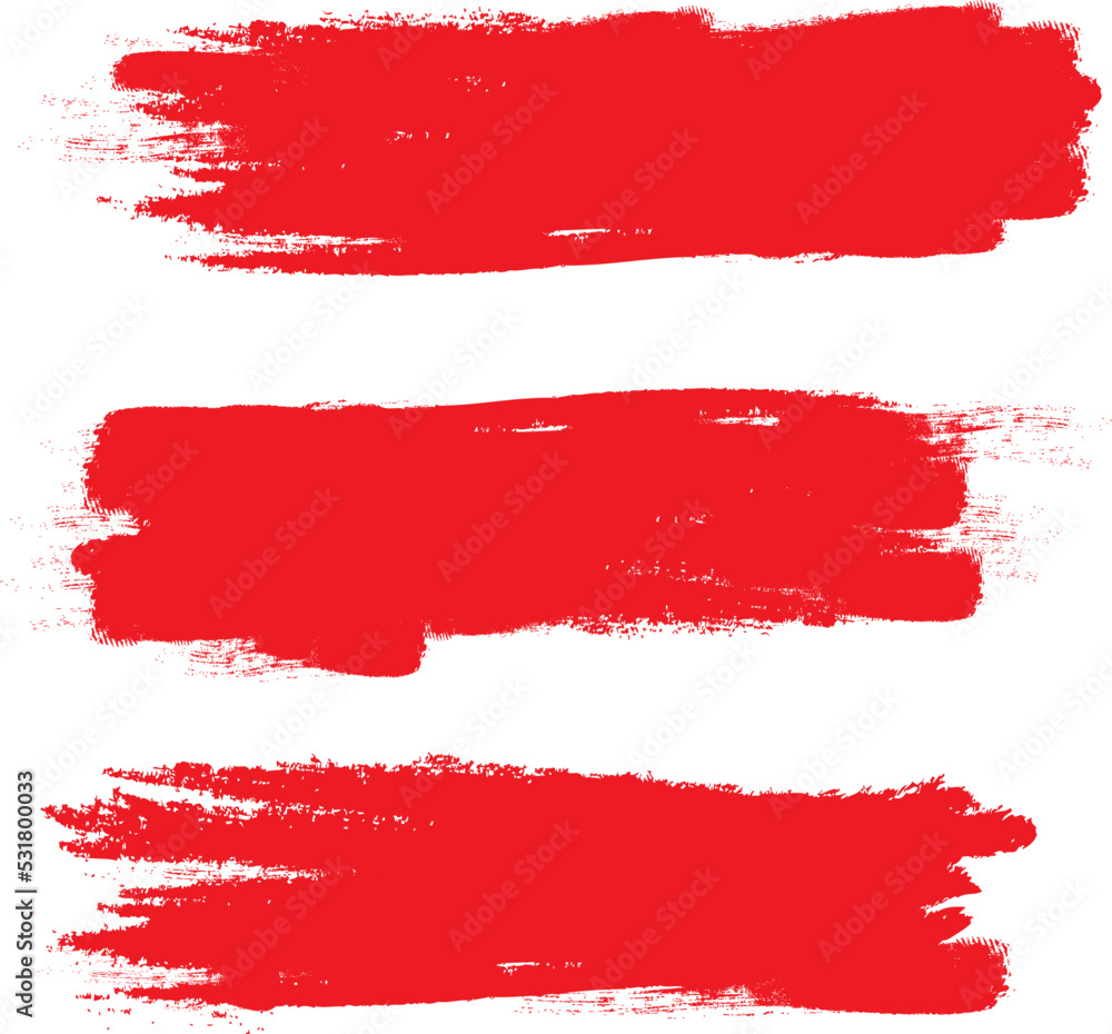 Red brush stroke set isolated on background. Collection of trendy brush stroke vector for red ink paint, grunge backdrop, dirt banner, watercolor design and dirty texture. Brush stroke vector Red brush stroke set isolated on background. Collection of trendy brush stroke vector for red ink paint, grunge backdrop, dirt banner, watercolor design and dirty texture. Brush stroke vector