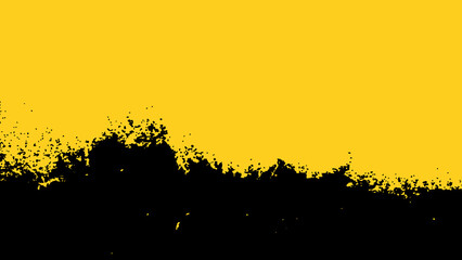 Black and yellow grunge rough old retro effect distressed dirty shabby abstract texture pattern background copy space illustration