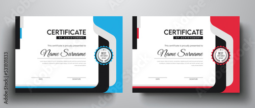 Clean and simple certificate template for multipurpose	