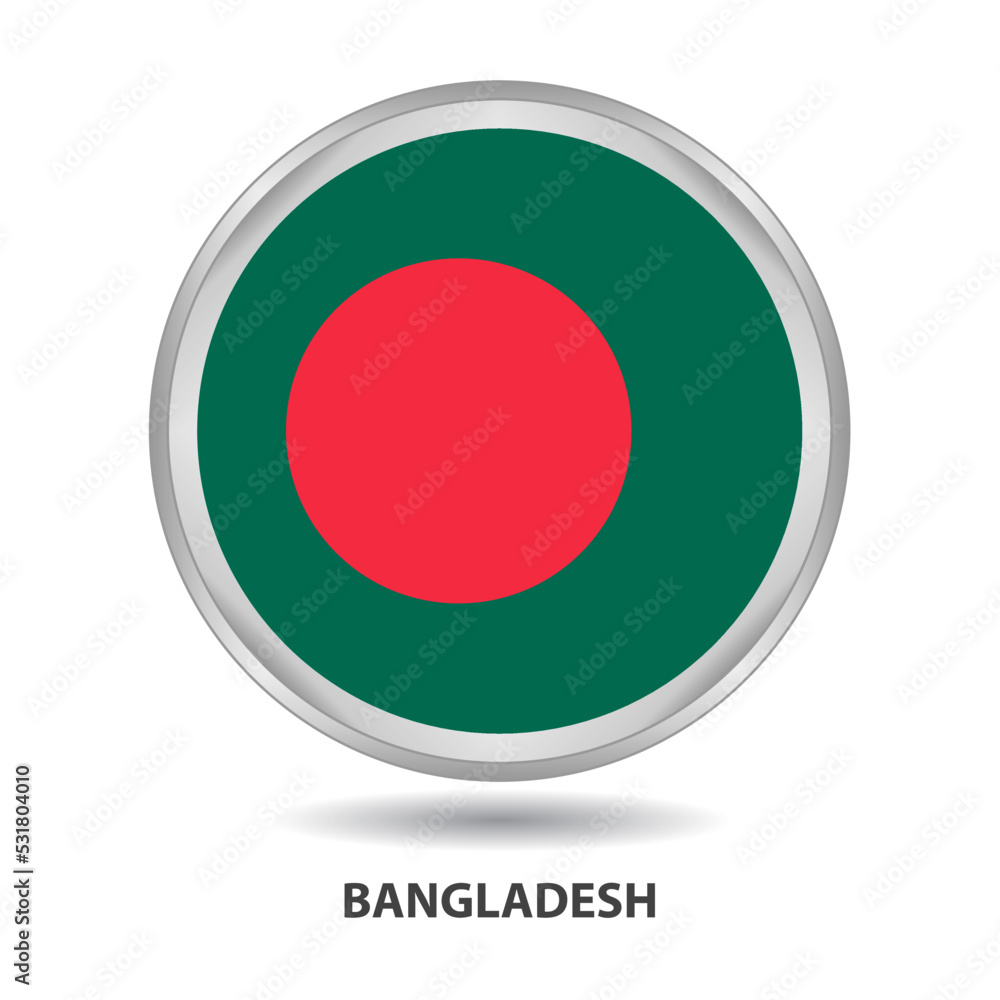 Bangladesh flag badge, icon, button, vector series Bangladesh flag badge, icon, button, vector series