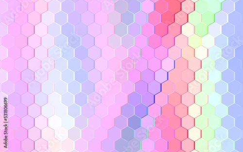Wallpaper Mural Abstract colorful hexagon background. Abstract colored hexagons. Colorful hex pixelated pattern background. Modern background for presentation, website, poster, backdrop, and flyer. Torontodigital.ca