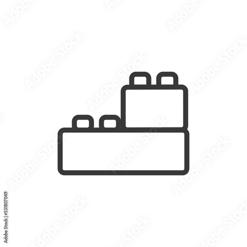 constructor line icon. Element of toys icon for mobile concept and web apps. Thin line constructor line icon can be used for web and mobile. black thin line building toy icon