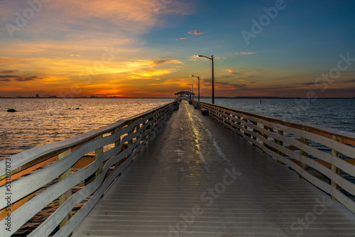 Sunrise Ballast Point pier Tampa Florida