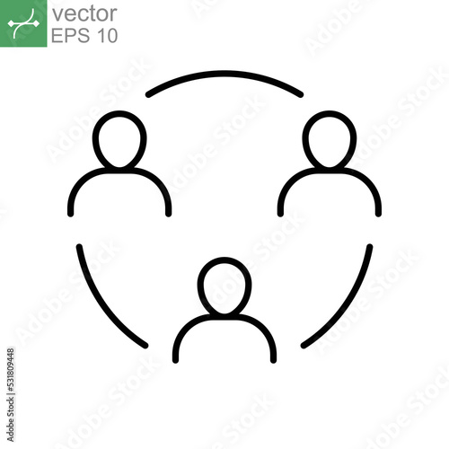 Teamwork partner, Friendship or staff supporting and doing work together. Project collaboration. Partnership team mate. Collaboration icon. Vector illustration. Design on white background. EPS 10