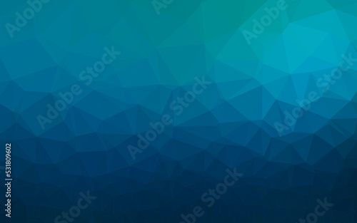 Light BLUE vector polygonal background.