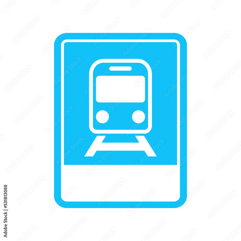 vector illustration of train road signs. vector illustration of train road signs.