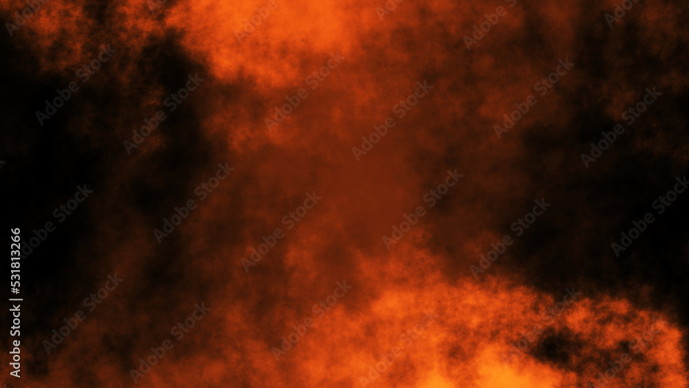 fiery background .waving smoke on a black background. hell background