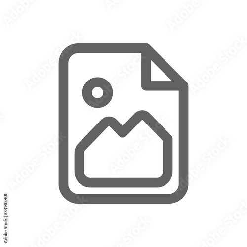 image file icon . Perfect for website or user interface applications. vector sign and symbol