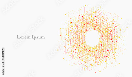 幾何学 抽象 赤 黄色 科学 背景