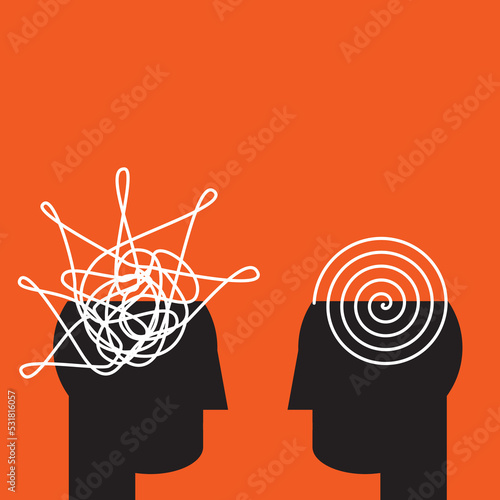 well rounded , organized mindset vs spontaneous and unrestrained way of thinking