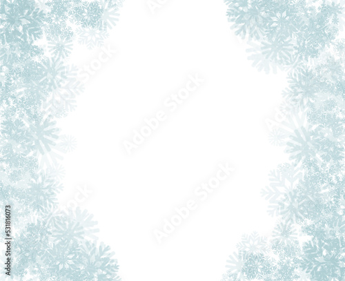 Winter snowflake fantasy image background 02 Blue ver