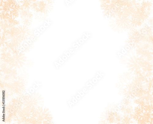 Winter snowflake fantasy image background 02 Orange ver