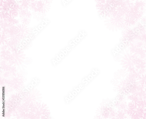 Winter snowflake fantasy image background 02 Pink ver