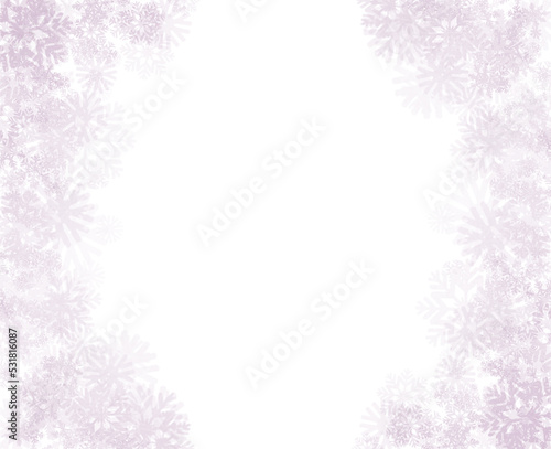 Winter snowflake fantasy image background 02 Purple ver
