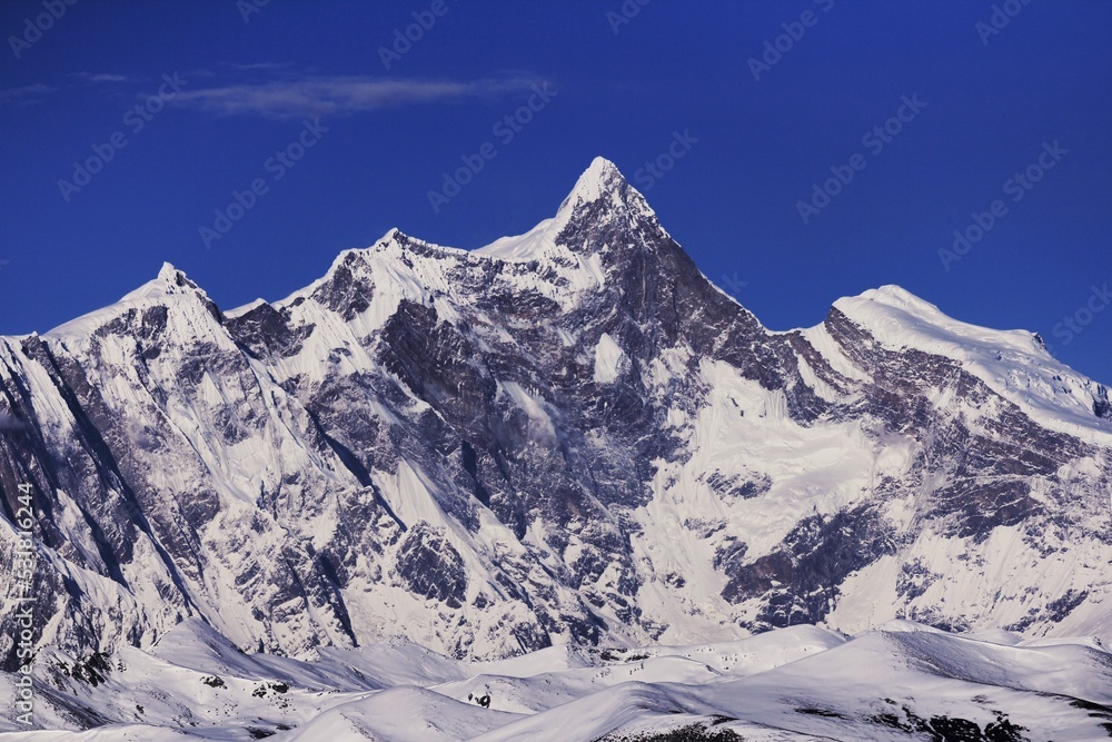 Panorama of Nanga Bawa Snow Mountain
