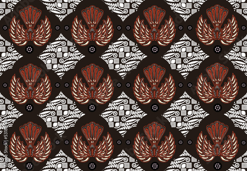 Batik Indonesian: is a technique of wax-resist dyeing applied to whole cloth, or cloth made using this technique originated from Indonesia.