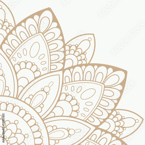 Arabesque doodle background