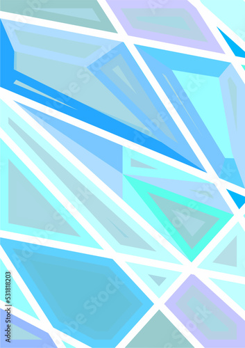 The background image is in blue tones, using alternate colors along the lines of the shape. in graphic work