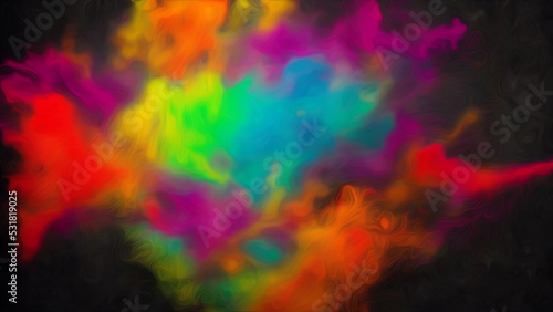 Explosion of color abstract background #19