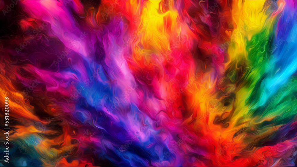 Explosion of color abstract background #59