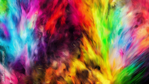 Explosion of color abstract background #58