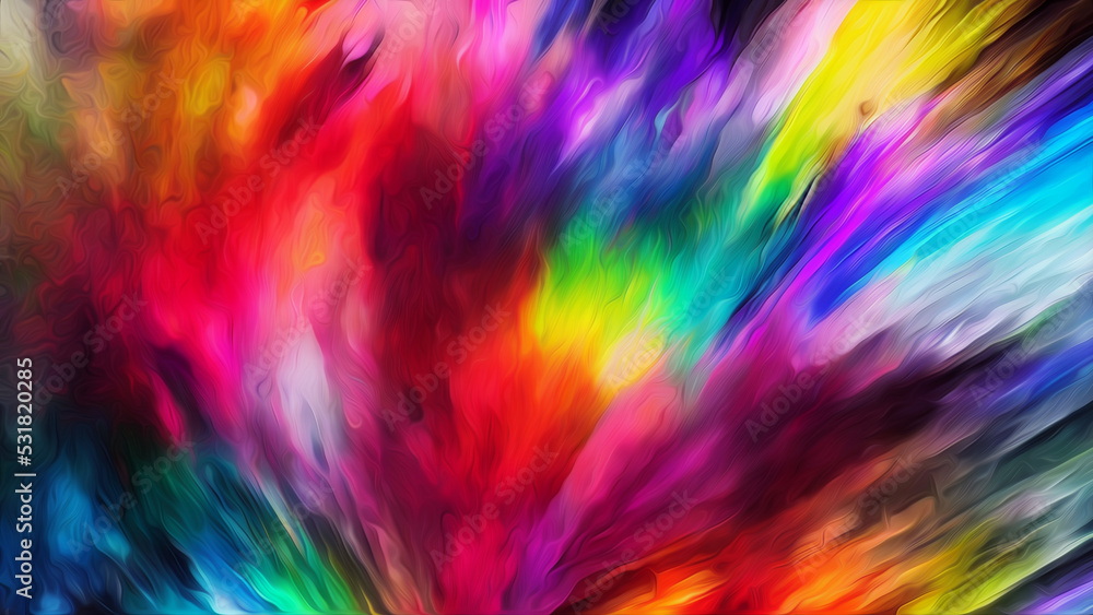Explosion of color abstract background #64