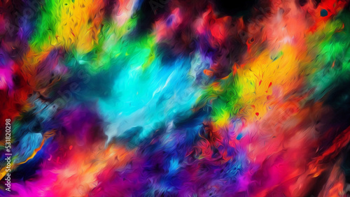 Explosion of color abstract background #67