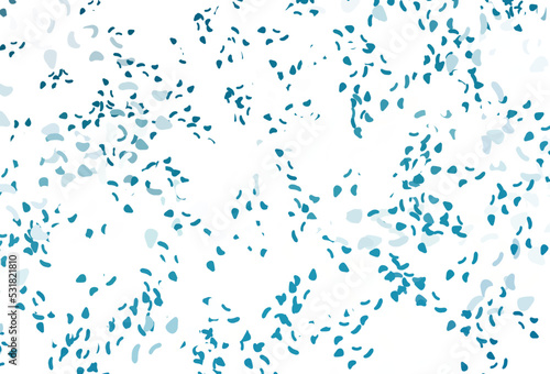Light blue vector background with abstract forms.