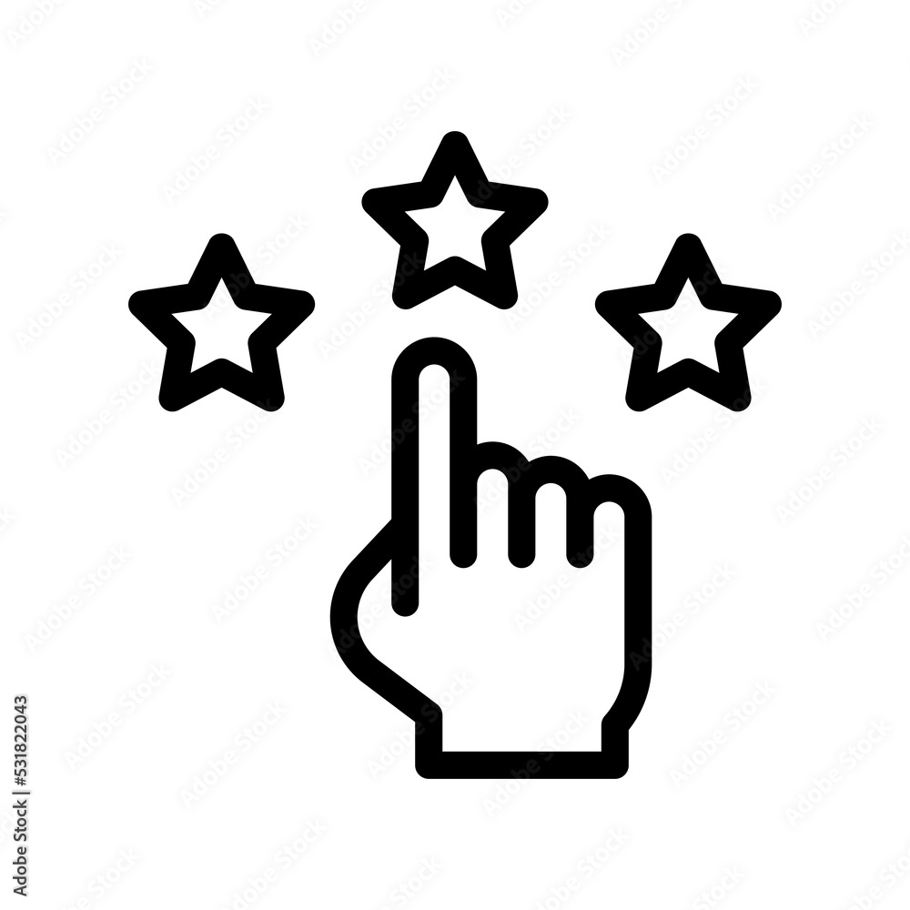 rating line icon illustration vector graphic rating line icon illustration vector graphic