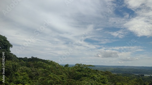 clouds over the mountains