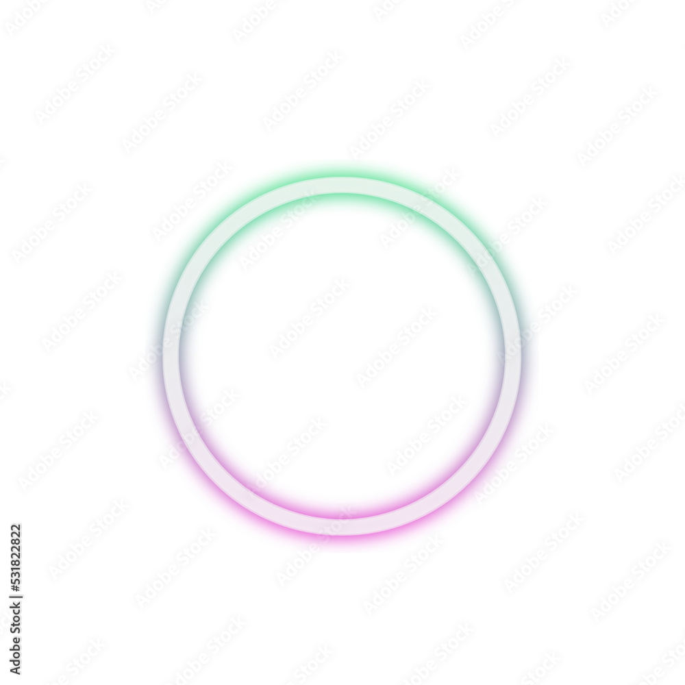 circle with neon glowing effect suitable for design elements circle with neon glowing effect suitable for design elements