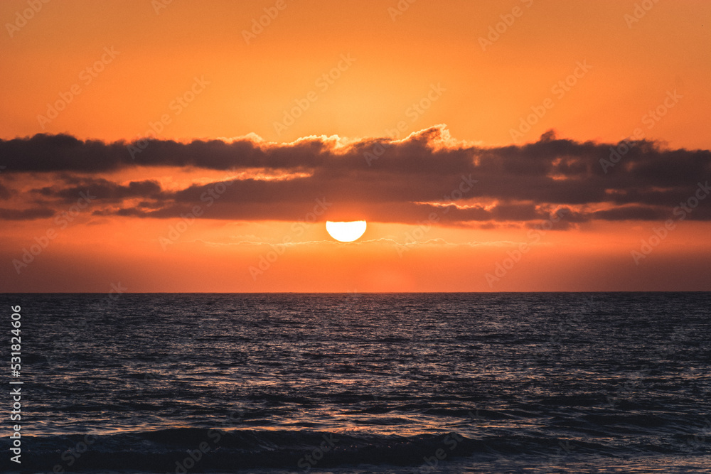 Orange Sun Black Sea