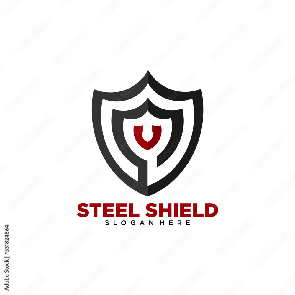 Shield logo. shield shaped icon vector Shield logo. shield shaped icon vector