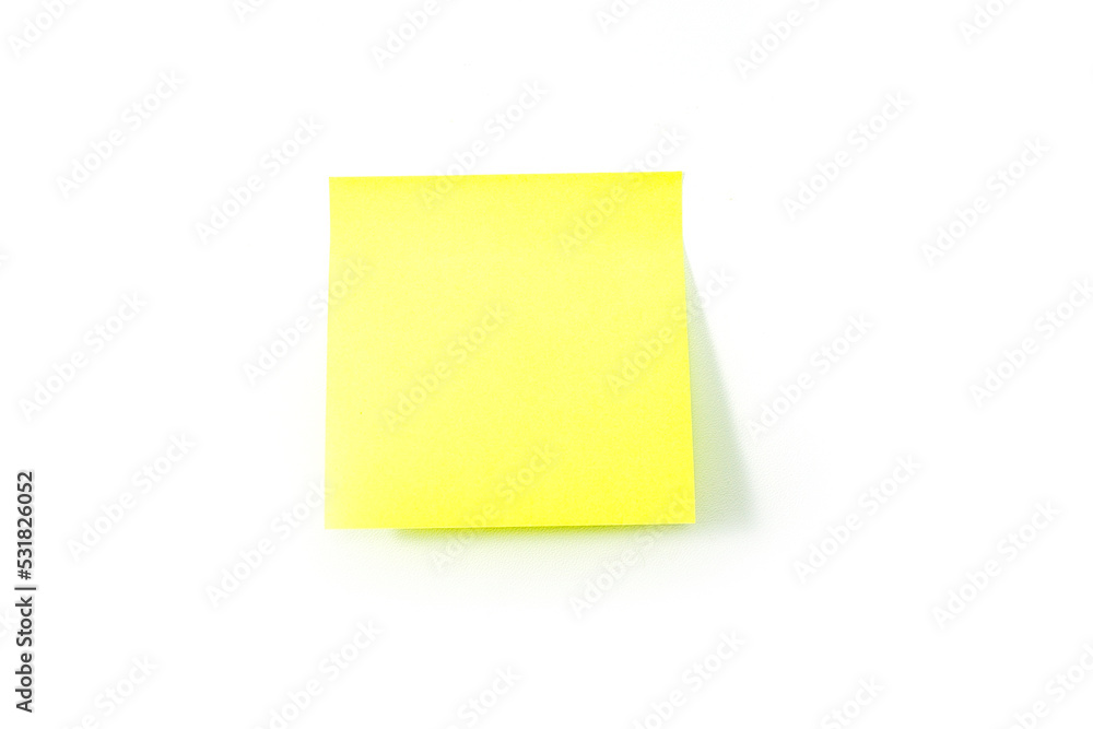 Yellow sticky notes isolated on a white background. Yellow sticky notes isolated on a white background.