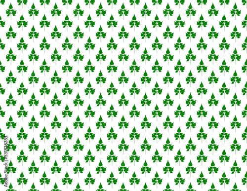 seamless pattern background with flowers and leaves