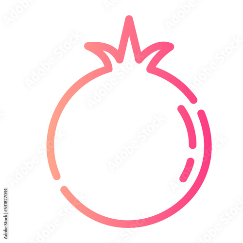 pomegranate gradient icon