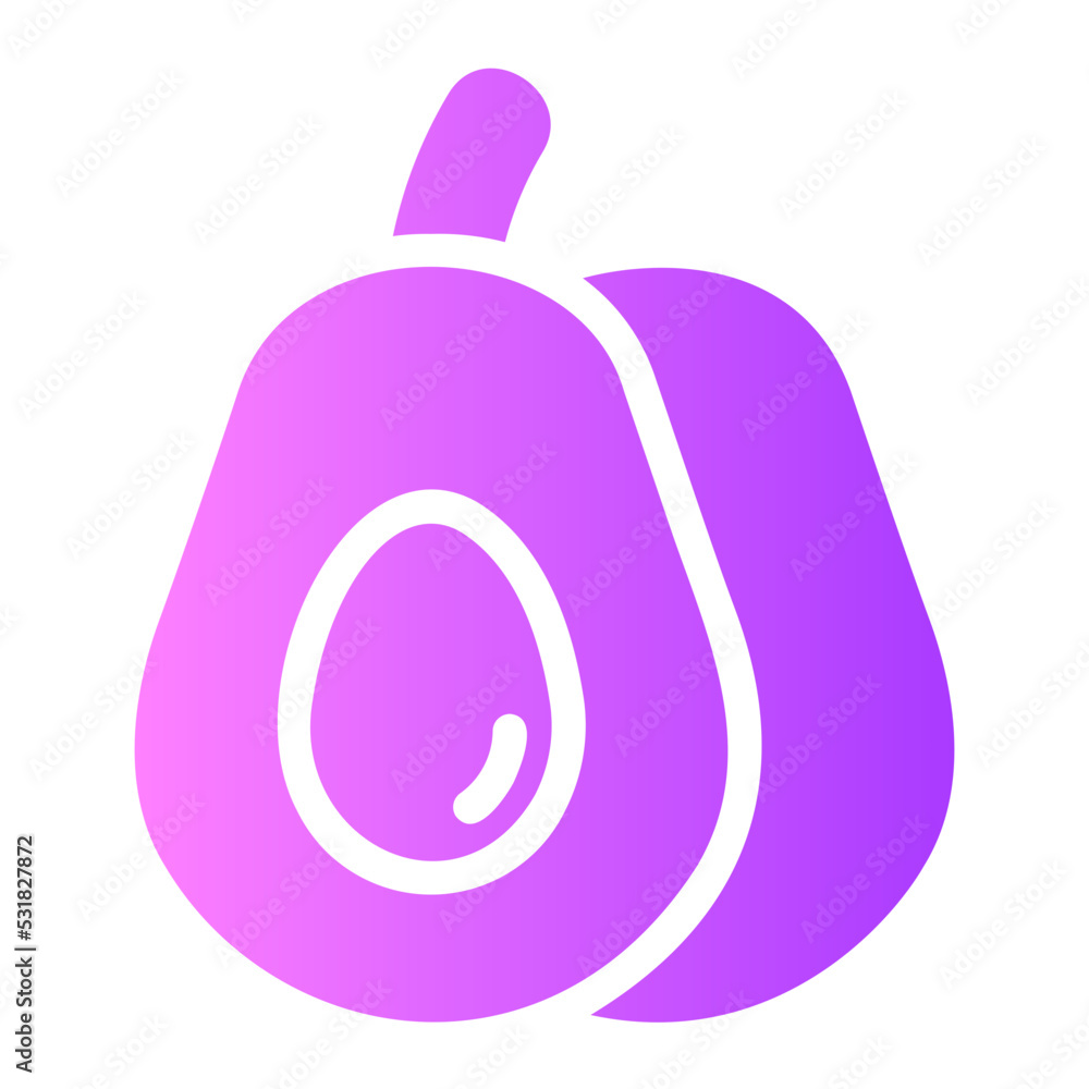 avocado gradient icon avocado gradient icon