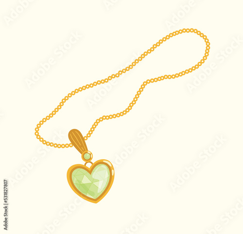 Luxurious golden jewelry