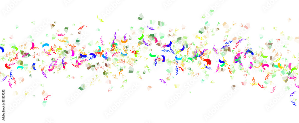 Memphis round confetti festive background in cyan blue, pink and yellow. Childish pattern And Bokeh confetti circles decoration holiday background.